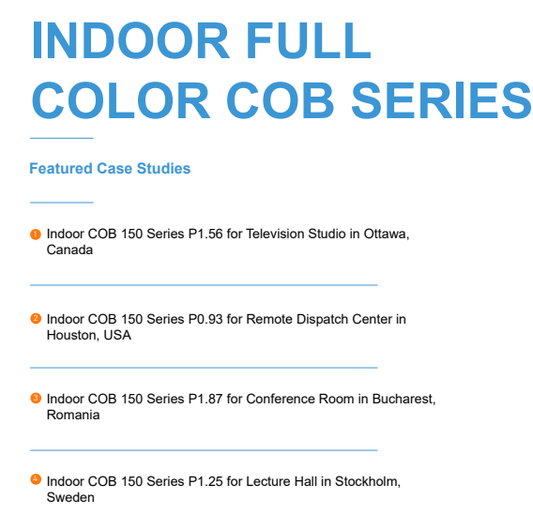 Indoor Full Color COB Series