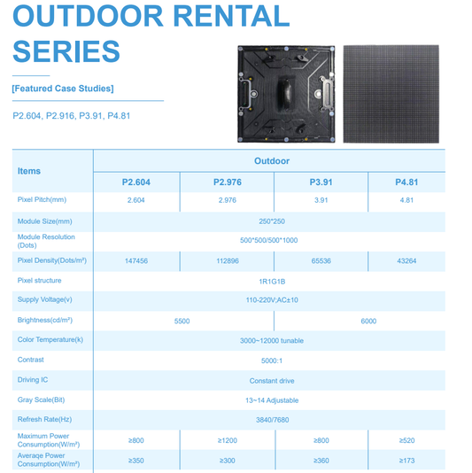 Outdoor Rental Series