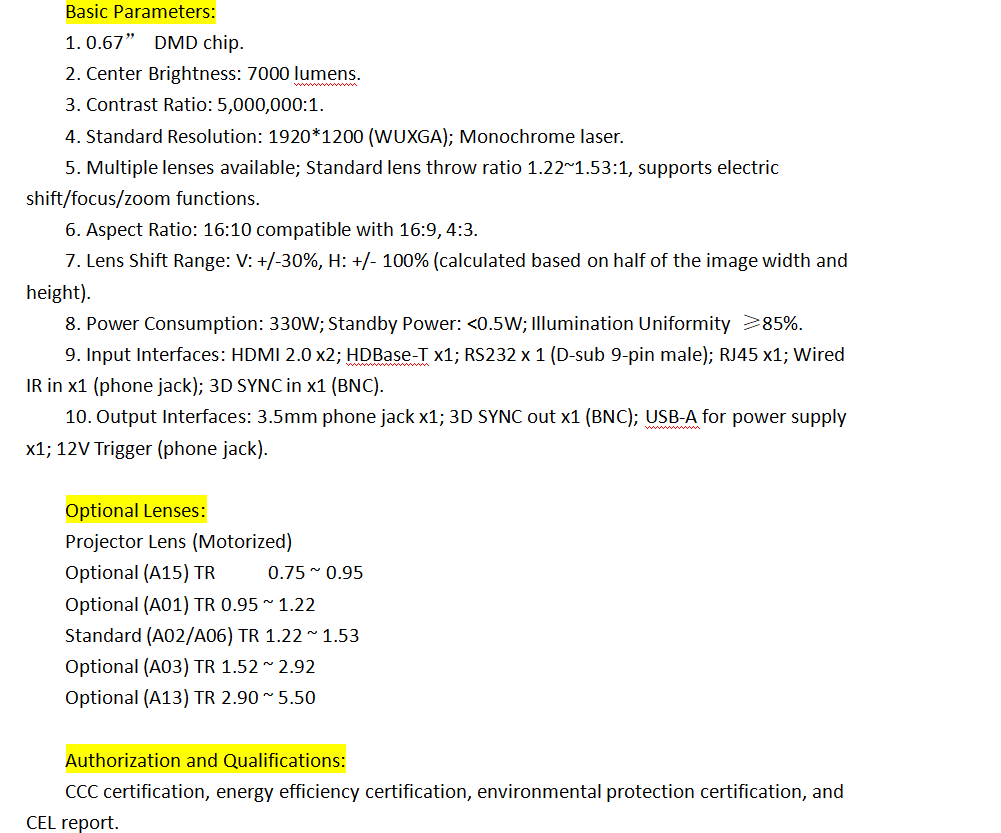 DU700C Base Model (Without Lens)