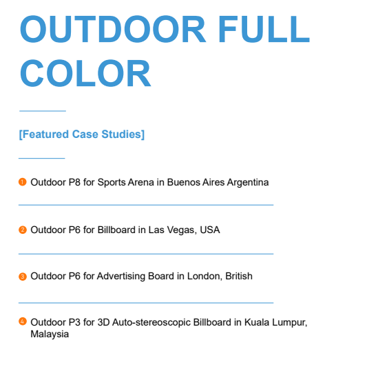 Outdoor Full Color Series